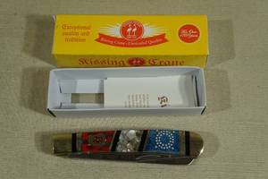 lot 35 image: Kissing Crane General Custer Folding Knife - KC5591