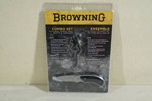 lot 43 image: Browning Folding Pocket Knife and Bottle Opener Combo Set