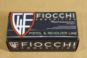 lot 56 image: 50 Fiocchi .357 Magnum 142 Gr FMJTC Ammo