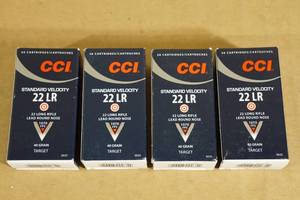 lot 77 image: 200 CCI .22 LR 40 Gr LRN Ammo