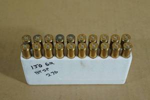 lot 91 image: 20 Reloaded .270 Win SP Ammo