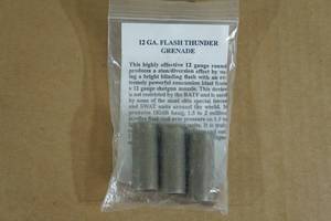 lot 114 image: 3 12 Gauge Flash Thunder Grenades