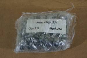 lot 133 image: 250 Cast 9mm .356 122 Gr RN Bullets