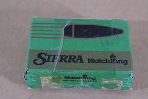 lot 139 image: 100 Sierra Match King 6mm .243 70 Gr HP BT Bullets