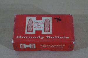 lot 154 image: 76 Hornady 6mm Cal .243 75 Gr HP Bullets