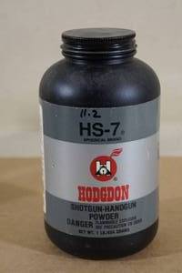 lot 171 image: Partial Can of Hodgdon HS-7 ShotgunHandgun Gun Powder