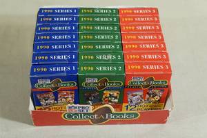 lot 20 image: 1990 NFL Pro Set Collect-A-Books Sets - Retail Display