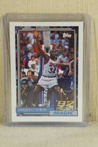 lot 27 image: 1992-93 Topps Shaquille ONeal #362 Rookie Card