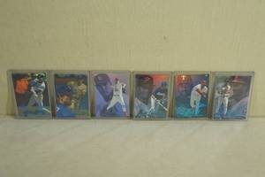 lot 113 image: 1997 Fleer Flair Showcase Legacy Cards 100 - Finley, Benes, Abreu