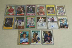 lot 123 image: Hand Signed Baseball Cards - Frankie Rodriguez, Juan Gonzalez
