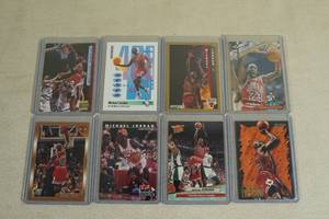 lot 84 image: Michael Jordan Cards - Stats, Dr Basketball