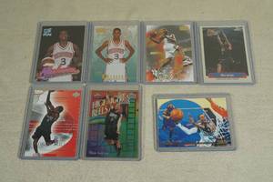 lot 72 image: Allen Iverson Cards - Chrome, Honor Roll, Ultra Rookie
