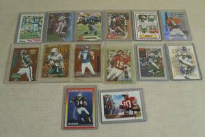 lot 99 image: Football Cards - Jerry Rice, Montana, Sanders, Elway, Moss