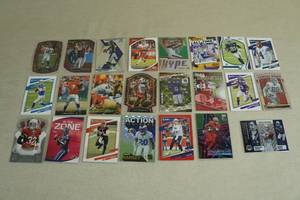 lot 109 image: Football Cards - Burrow, Brady, Elway, Herbert, Cook, Zeke, Saquon