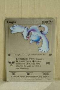 lot 137 image: Custom Metal Lugia Pokemon Card
