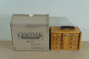 Gerstner International GI-T12 Red Oak 4 Drawer Wood Tool Chest