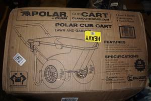 Polar by Clam Cub Cart Lawn and Garden Utility Cart - 400 Lb Capacity