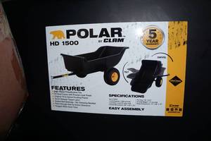 Polar by Clam HD1500 Tilting Utility Trailer - 1500 Lb Capacity