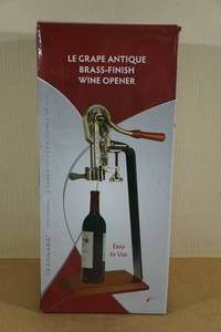 Franmara Le Grape Antique Brass Finish Wine Opener