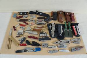 Assorted Pocket Knives and Multi-Tools