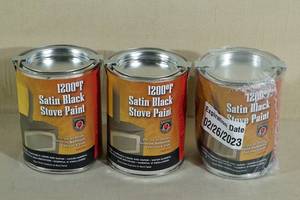 1200 F Satin Black Stove Paint