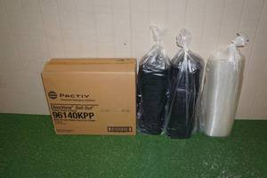 250 7 x 6 ClearView Sell Out Portion Platters with Domes