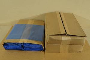 750 14 x 11 x 12 Blue Poly Bags