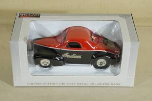 Spec-Cast 1941 Willys Coupe Indian Motorcycles Bank