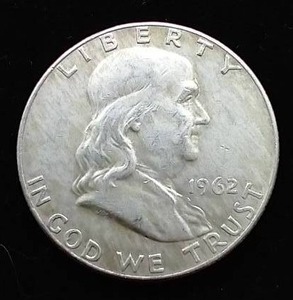 lot 9 image: 1962-D Franklin Half Dollar