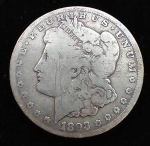 lot 17 image: 1893-CC Morgan Dollar