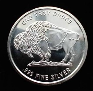 lot 21 image: 1 Oz Buffalo Silver Round