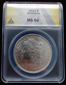 lot 26 image: 1921 Morgan Dollar - MS62