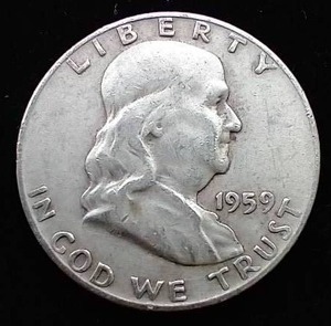 lot 31 image: 1959-D Franklin Half Dollar