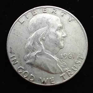 lot 44 image: 1961-D Franklin Half Dollar