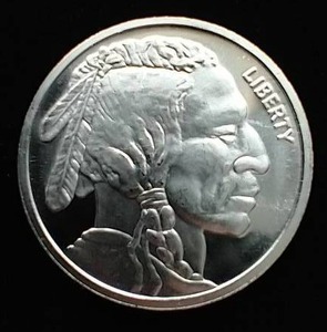 lot 48 image: 1 Oz Buffalo Silver Round