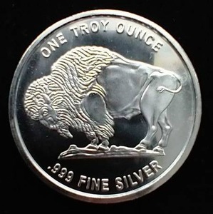 lot 56 image: 1 Oz Buffalo Silver Round