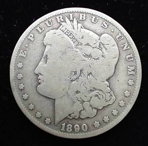 lot 59 image: 1890-CC Morgan Dollar