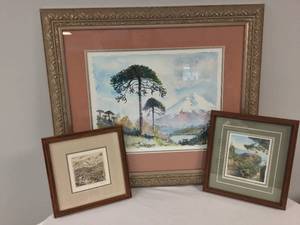 lot 380 image: 3 Paintings
