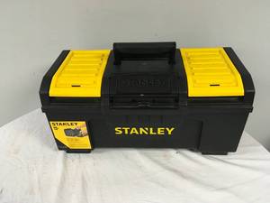 lot 415 image: Black and Yellow Stanley Tool box