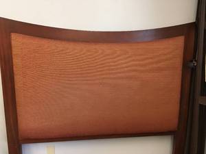 lot 419 image: Contemporary Wood & Upholstered Headboard, Queen