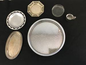 lot 46 image: 6 Piece Silver-Metal Set