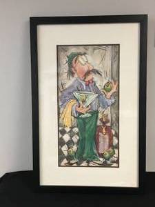 lot 31 image: Joanna Tyka Martini Monique Oil on Canvas, Numbered Print
