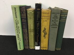 lot 77 image: Set of 7 Vintage Antique Books