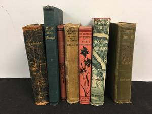 lot 80 image: Set of 7 RareAntique Books