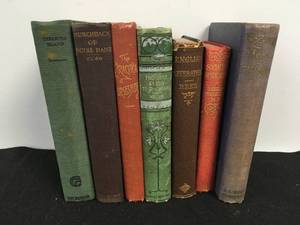 lot 81 image: Set of 7 Rare Antique Books