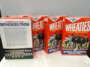 lot 72 image: 5 boxes of 1987 Wheaties