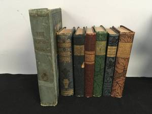 lot 74 image: Set of 7 RareAntique Books