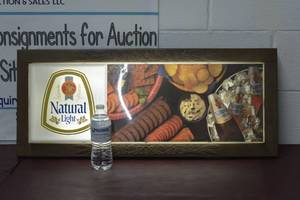 lot 15 image: Natural Light Beer lighted sign