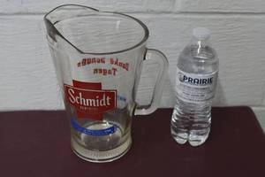 lot 23 image: Schmidt Beer Pitcher advertising Mayer, Minnesota