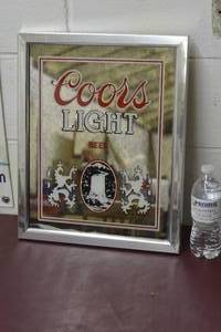 lot 30 image: Coors Light Beer Mirror